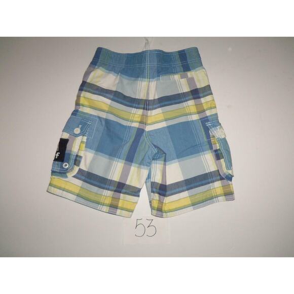 Abercrombie Swim Trunks Size Medium Blue Yellow White Mens -022053 - Picture 2 of 2